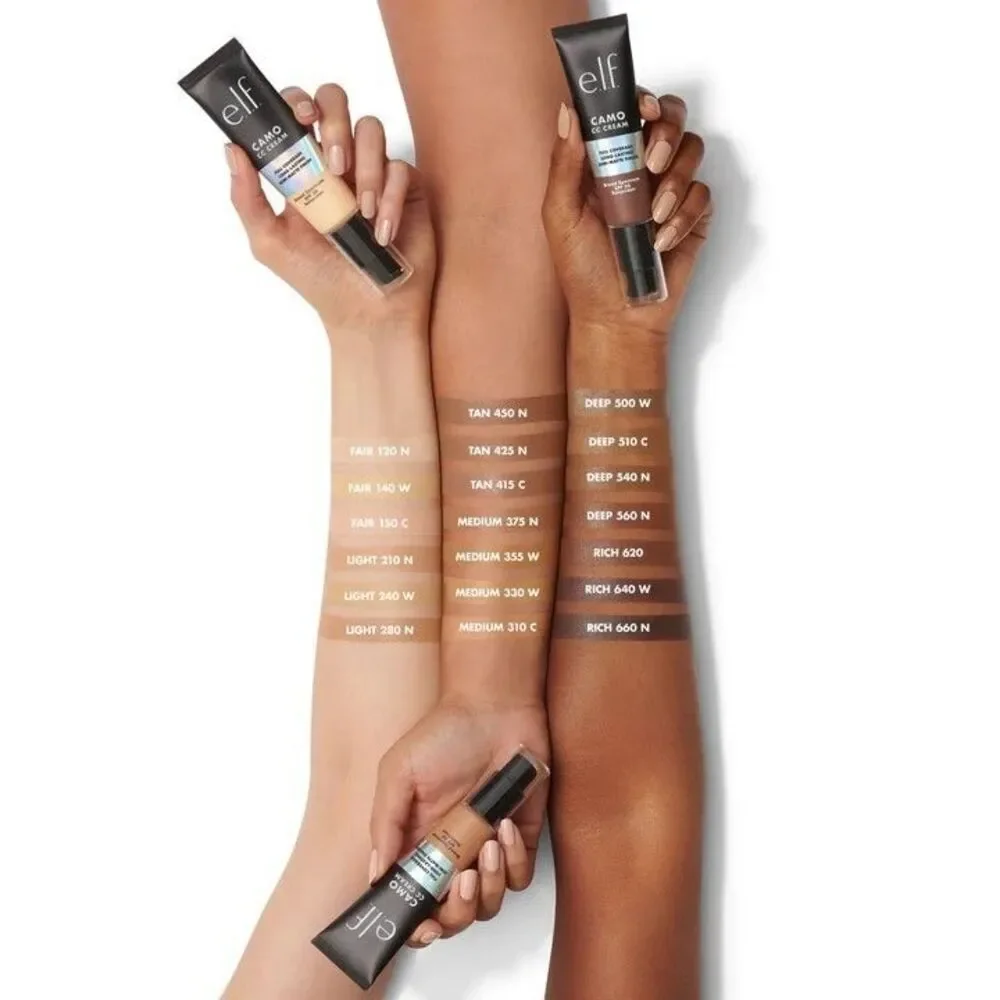 e.l.f . Camo CC Cream Foundation Color Correct SPF30~DEEP 560C~1oz/30gm Exp 7/27